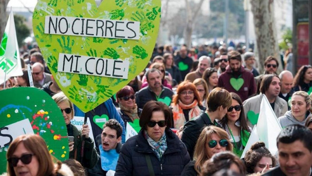 ep manifestacion en valladolid el ano pasado contra el cierre de centros de educacion especial
