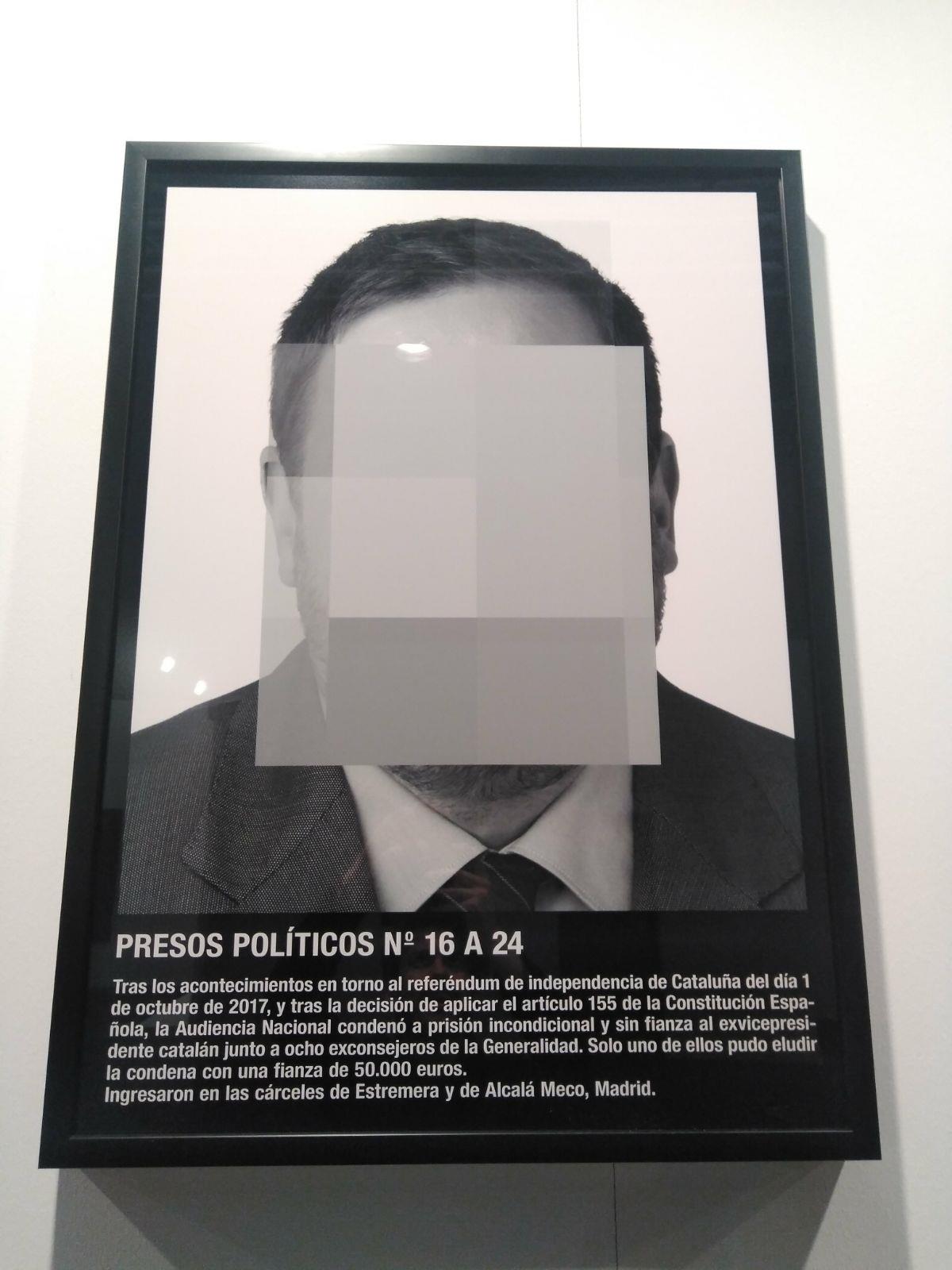 Montaje 'Presos políticos' ARCO Junqueras | EUROPA PRESS ep montaje presos politicos arco junqueras
