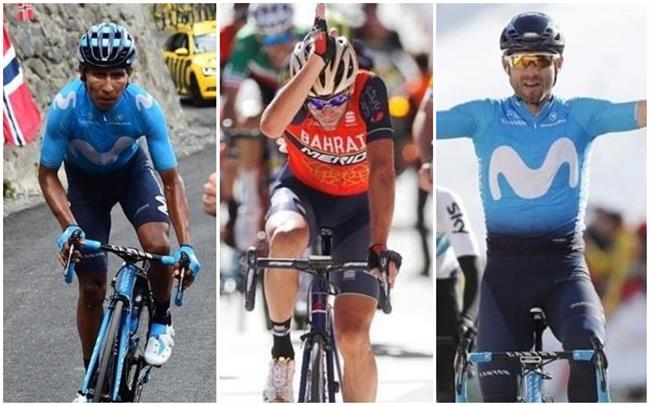 Quintana, Nibali y Valverde, candidatos en La Vuelta 2018 | EUROPA PRESS ep quintana nibalivalverde candidatosla vuelta 2018