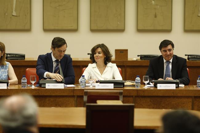 Rafael Hernando, Santamaría y José Antonio Bermúdez de Castro en el Congreso | EUROPA PRESS ep rafael hernando santamariajose antonio bermudezcastrocongreso