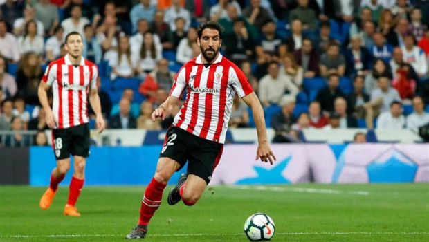 ep raul garcia of athletic during the santander league la liga soccer match played at santiago bernabeu stadium madrid spain between real madrid and athletic club bilbao apr 18th 2018