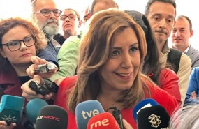 ep susana diaz atiendelos medios durantevisitabrenes sevilla