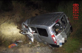 ep vehiculo en el que viajaba el fallecido en un accidente de trafico en legarda