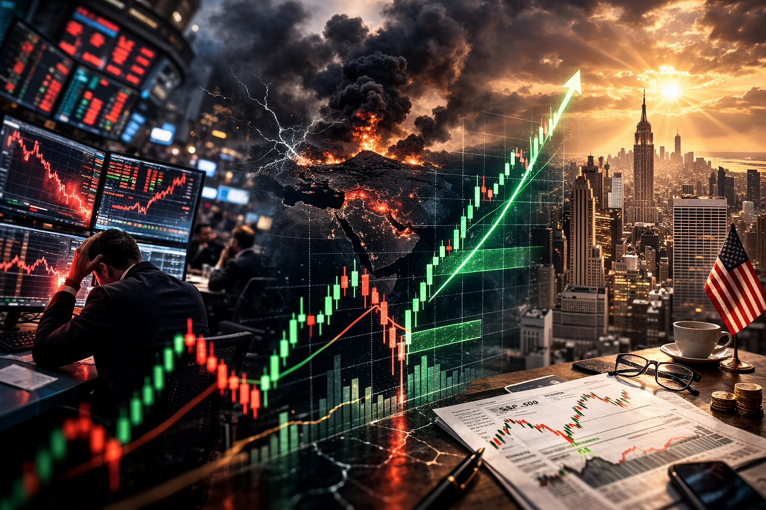¿Del pánico al rebote? Lo que enseña el gráfico del S&P 500 después de cada guerra