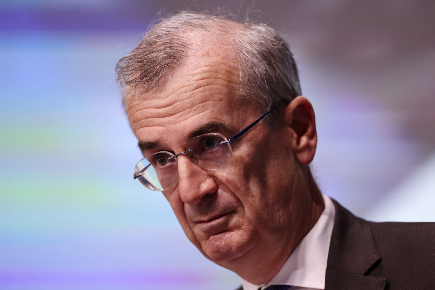 le gouverneur de la banque de france francois villeroy de galhau lors d un discours a paris 20241113144814 