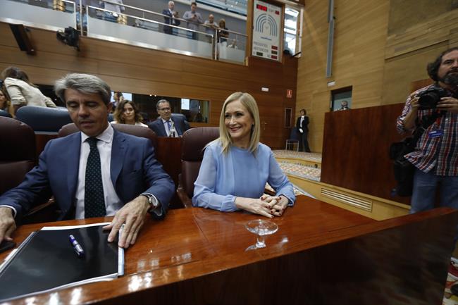 Ángel Garrido y Cristina Cifuentes en el debate de la moción de censura | EUROPA PRESS ep angel garridocristina cifuentesdebatela mocioncensura