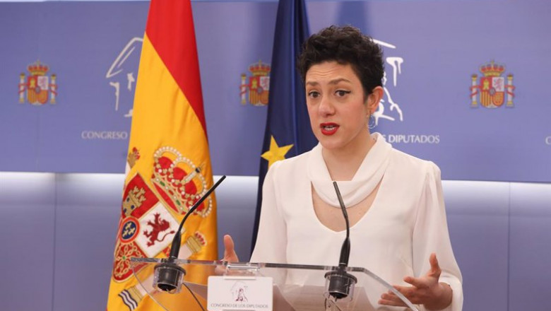 Archivo - La portavoz parlamentaria de Unidas Podemos, Aina Vidal, interviene en una rueda de prensa anterior a una Junta de Portavoces en el Congreso | EUROPA PRESS/M.FERNÁNDEZ. POOL - Europa Press ep archivo la portavoz parlamentaria de unidas podemos aina vidal interviene en una rueda de