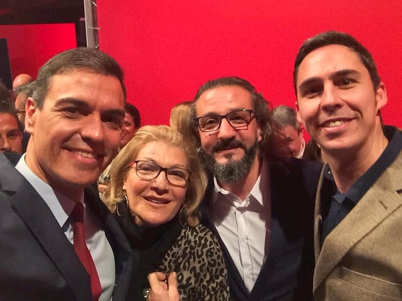 ep candidatos del psoe de ceuta con pedro sanchez en una imagen