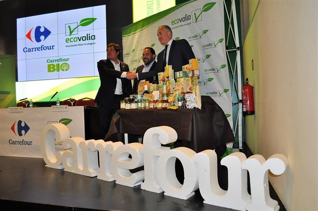 Carrefour y Ecovalia firman un convenio. | EUROPA PRESS/ECOVALIA ep carrefourecovalia firmanconvenio