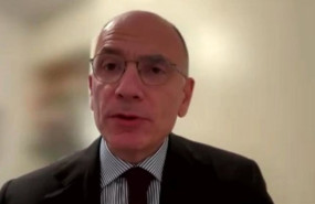 ep el exprimer ministro de italia enrico letta durante su intervencion via streaming en el xxiv