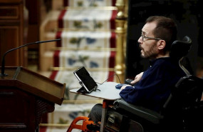 ep el portavoz parlamentario de unidas podemos pablo echenique durante el pleno del congreso