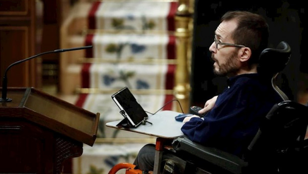 ep el portavoz parlamentario de unidas podemos pablo echenique durante el pleno del congreso