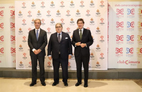 ep el presidente de aefa alfonso sese el presidente de la camara de zaragoza manuel teruel y el