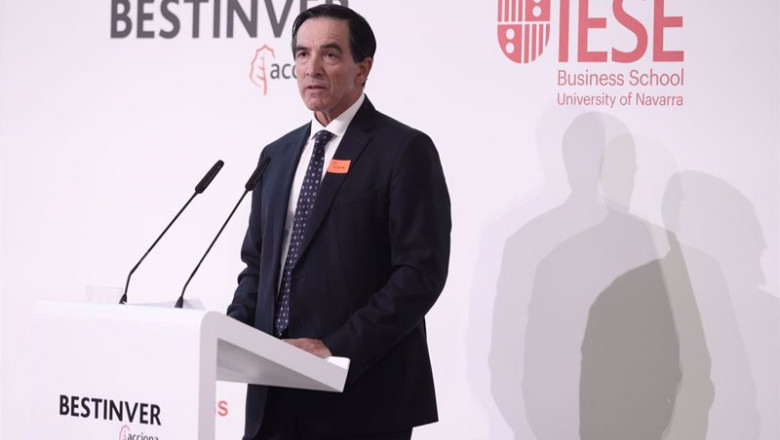 El presidente de Inverco, Ángel Martínez-Aldama, interviene en la presentación del III Observatorio del Ahorro y la Inversión en España, en el Palacio de la Bolsa, a 18 de noviembre de 2021, en Madrid, (España). | Eduardo Parra - Europa Press ep el presidente de inverco angel martinez aldama interviene en la presentacion del iii observatorio