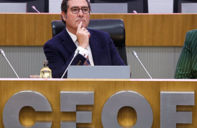 ep el presidente de la ceoe antonio garamendi durante la inauguracion de la jornada como afecta la