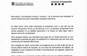ep la cartadespedidahasta ahora mayorlos mossos jlltrapero ep la cartadespedidahasta ahora mayorlos mossos jlltrapero