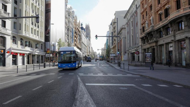 ep la gran via vacia tras la declaracion de estado de alarma por coronavirus en el pais en madrid ep la gran via vacia tras la declaracion de estado de alarma por coronavirus en el pais en madrid