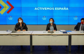 ep la portavoz del grupo popular en el congreso cuca gamarra junto a la vicesecretaria de politica