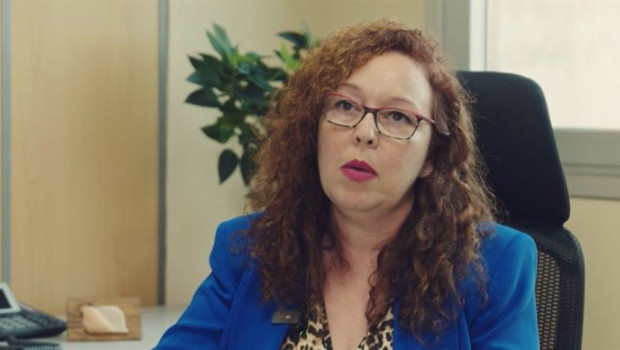 ep la secretaria general de asinca laura dapresa durante un momento de su participacion en el