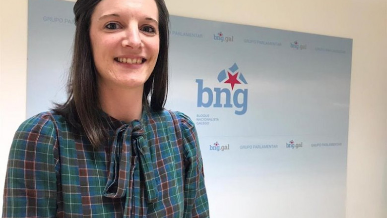 La viceportavoz del BNG, Olalla Rodil, en declaraciones a los medios tras el adelanto electoral | EUROPA PRESS ep la viceportavoz del bng olalla rodil en declaraciones a los medios tras el adelanto electoral
