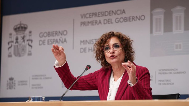 ep la vicepresidenta primera del gobierno y ministra de hacienda maria jesus montero presenta la