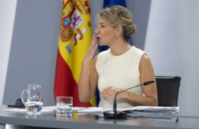 ep la vicepresidenta segunda y ministra de trabajo y economia social yolanda diaz durante una rueda