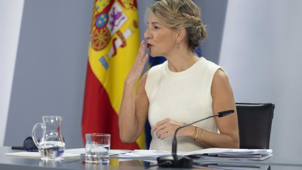 ep la vicepresidenta segunda y ministra de trabajo y economia social yolanda diaz durante una rueda