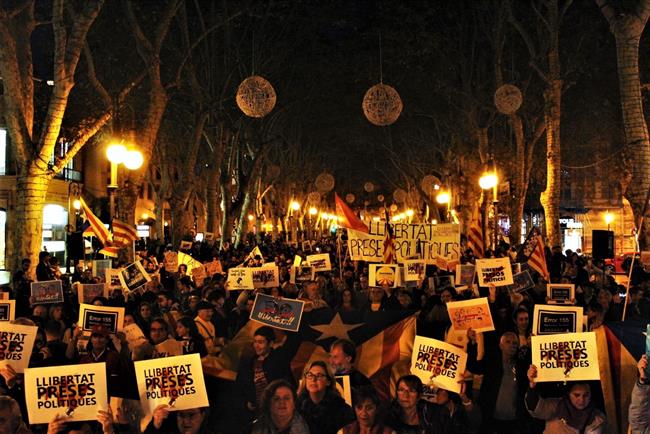 Manifestación libertad presos políticos | EUROPA PRESS ep manifestacion libertad presos politicos