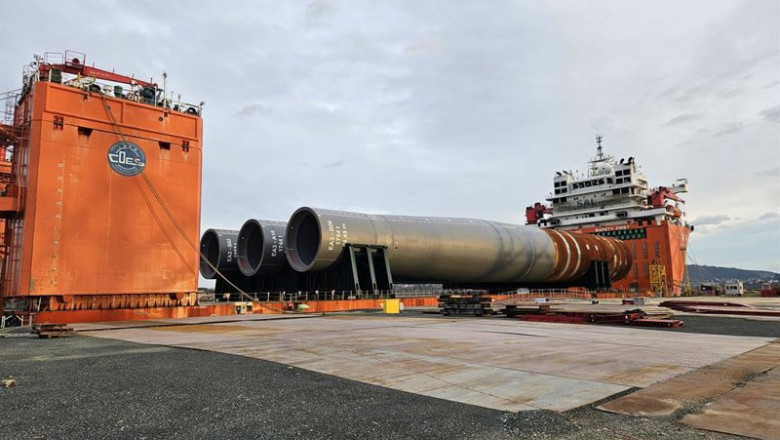 NAVANTIA ep navantia seanergies y windar finalizan los 45 monopilotes para el parque east anglia 3 de