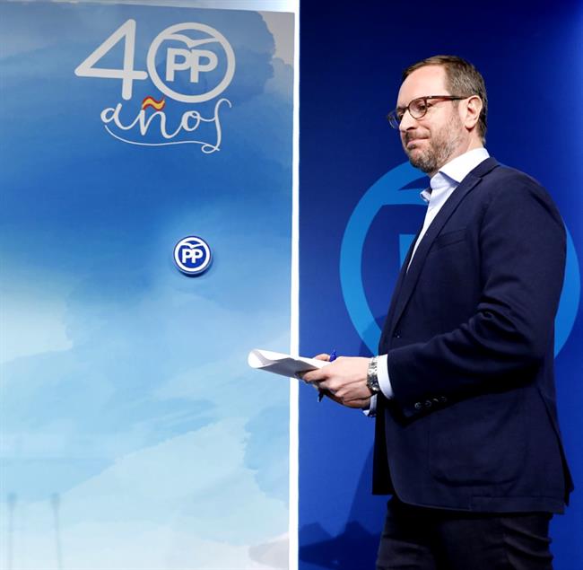 Rueda de prensa del vicesecretario de Política Social del PP, Javier Maroto | EUROPA PRESS ep ruedaprensavicesecretariopolitica socialpp javier maroto 20180418141003