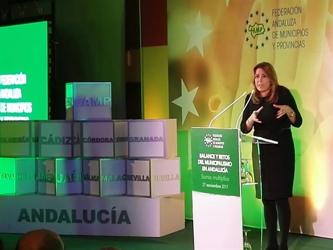 Susana Díaz en acto de la FAMP en Antequera | FAMP ep susana diazactola fampantequera