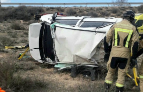 ep accidente en la a-23 en maria de huerva