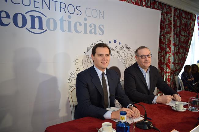 Albert Rivera, en León. 6-04-18 | EUROPA PRESS ep albert rivera en leon 6-04-18