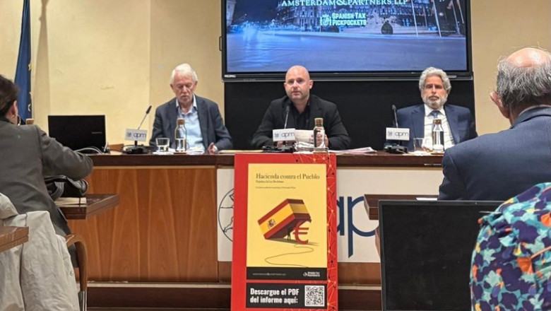 ep archivo   presentacion del informe hacienda contra el pueblo espana y la ley beckham el pasado