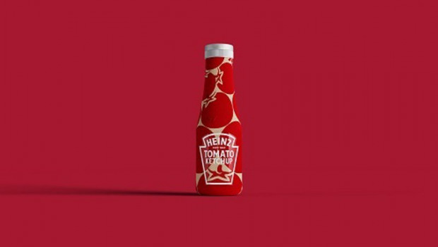 ep botella de heinz de papel