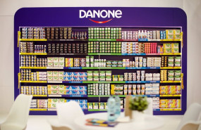 ep el estand de danone en alimentaria hostelco celebrado en el recinto gran via de fira de barcelona