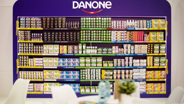 ep el estand de danone en alimentaria hostelco celebrado en el recinto gran via de fira de barcelona