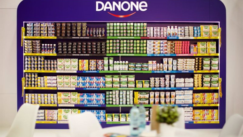 ep el estand de danone en alimentaria hostelco celebrado en el recinto gran via de fira de barcelona ep el estand de danone en alimentaria hostelco celebrado en el recinto gran via de fira de barcelona