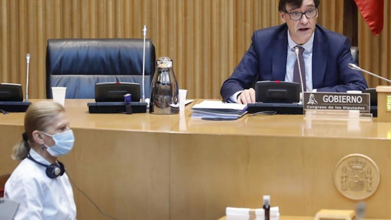 ep el ministro de sanidad salvador illa comparece en la comision de sanidad del congreso celebrada ep el ministro de sanidad salvador illa comparece en la comision de sanidad del congreso celebrada
