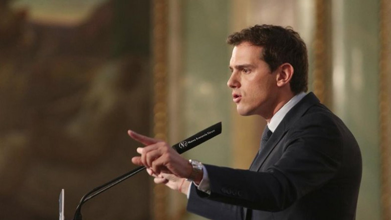 ep el presidente de ciudadanos albert rivera durante un desayuno informativo organizado por nueva