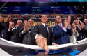 ep el presidente de ferrovial rafael del pino toca la campana digital en la bolsa de nueva york