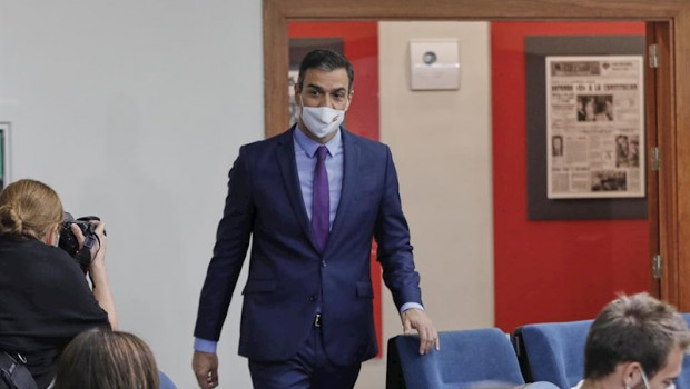 ep el presidente del gobierno pedro sanchez a su llegada para ofrecer la ultima rueda de prensa
