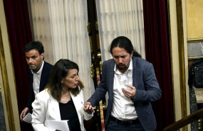 ep el presidente del grupo de unidas podemos-en comu-galicia en comun jaume asens la ministra de