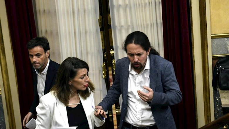 ep el presidente del grupo de unidas podemos-en comu-galicia en comun jaume asens la ministra de