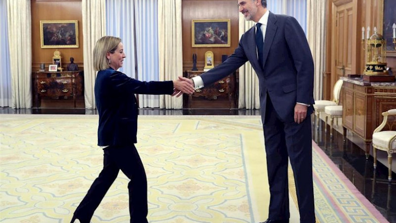 El Rey Felipe VI recibe a la portavoz de Coalición Canaria en el Congreso de los Diputados, Ana Oramas | Pool ep el rey felipe vi recibe a la portavoz de coalicion canaria en el congreso de los diputados ana