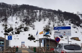 ep entrada de la estacion de esqui asturiana fuentes de invierno
