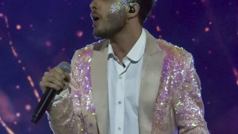 El cantante Blas Cantó actúa en la Gala Drag Queen del Carnaval de Las Palmas de Gran Canaria 2020, en Las Palmas de Gran Canaria (Carias/España) a 28 de febrero de 2020. | Europa Press ep espana a 28 de febrero de 2020