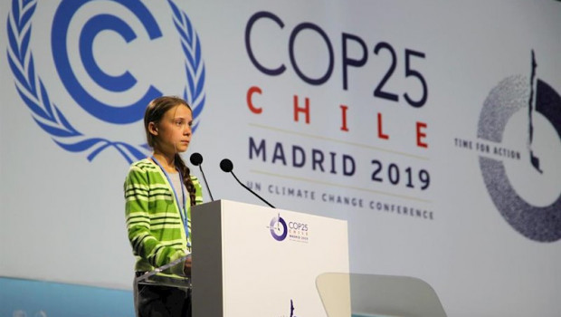 -/UNFCCC/dpa ep handout - 11 december 2019 spain madrid swedish climate activist greta thunberg attends an event