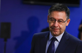 ep josep maria bartomeu attends at the press conference of departure of andres iniesta in barcelona spain april 27 2018