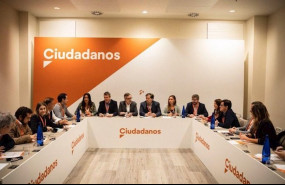 ep la comision gestora de ciudadanos en su primera reunion tras ser constituida en la reunion del